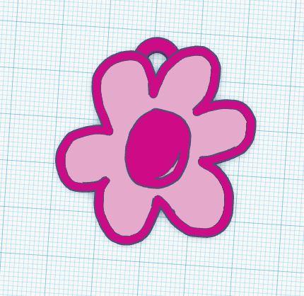 Earrings/Flower Key Ring