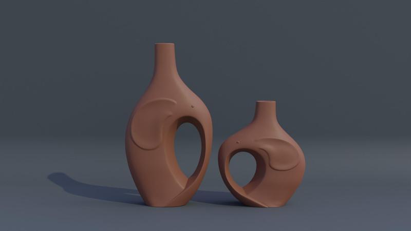Elephant vase