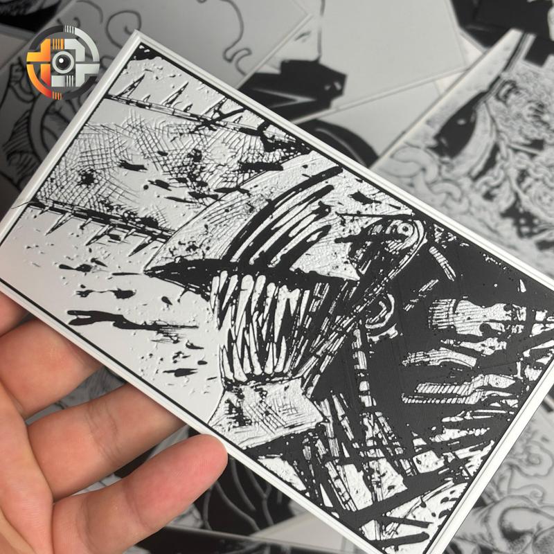 DENJI | CHAINSAW MAN - WALL ART - DESK DECORATION - HUEFORGEENTHUSIAST - MANGA PANEL
