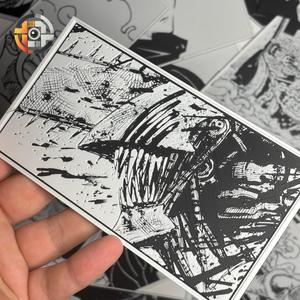 DENJI | CHAINSAW MAN - WALL ART - DESK DECORATION - HUEFORGEENTHUSIAST - MANGA PANEL