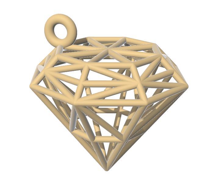 Diamond Key Chain / Pendent / Ear Ring