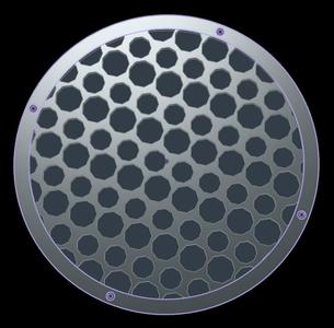 Car Speaker Grill 8"  STL FILE