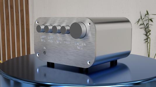 TPA3116D2 amplifier enclosure with power supply