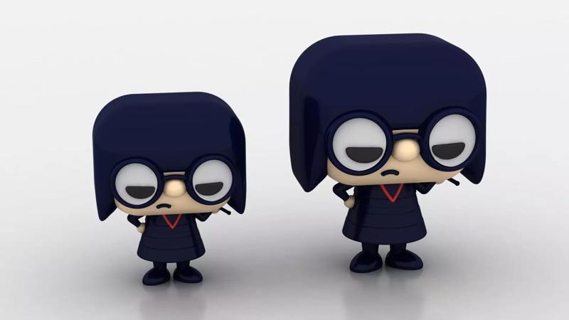 stylized fashion designer 3D printable model