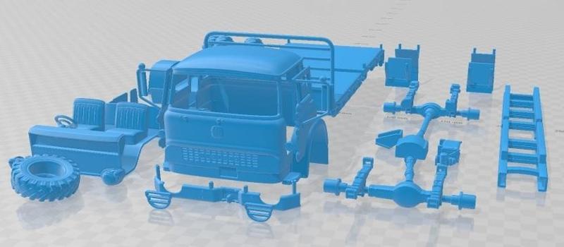 Bedford MK 1972 Printable Truck