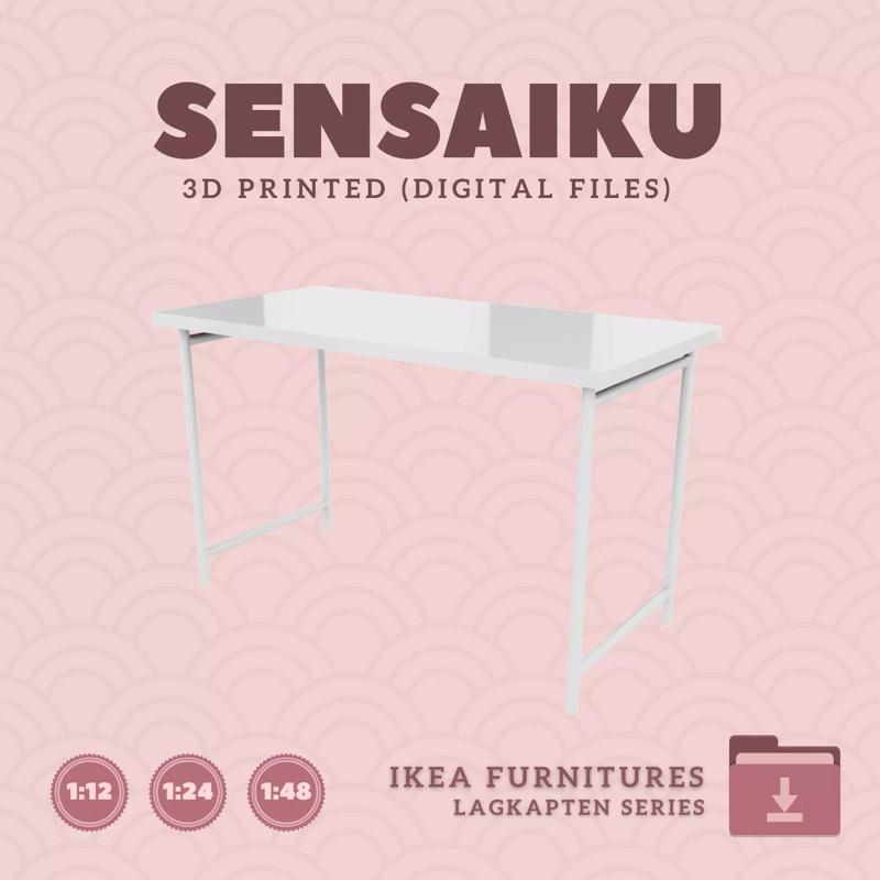 5 LAGKAPTEN SPAND Desk 47 In for Dollhouse - IKEA - 3D Print