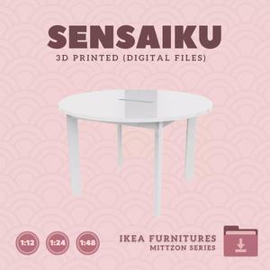 11 MITTZON Conference Round Table V1 Dollhouse - IKEA - 3D Print