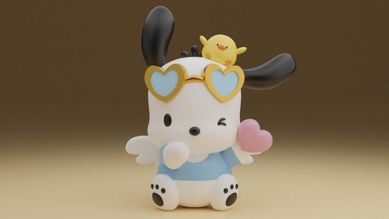 Pochacco sanrio valentine figure