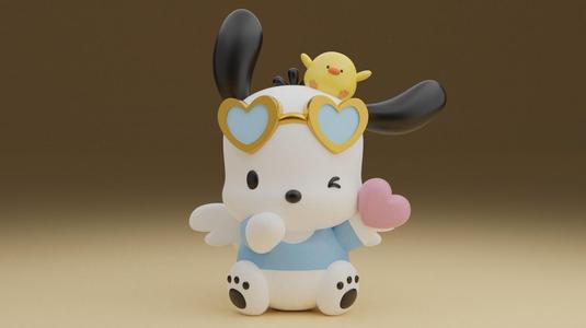 Pochacco sanrio valentine figure