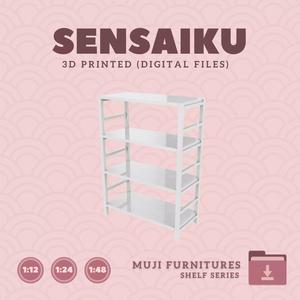 18 Muji Shelf Unit for Miniature Dollhouse Muji 3D Print