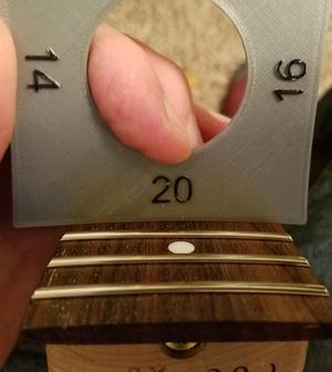 Guitar fingerboard radius and under string radius gauge set