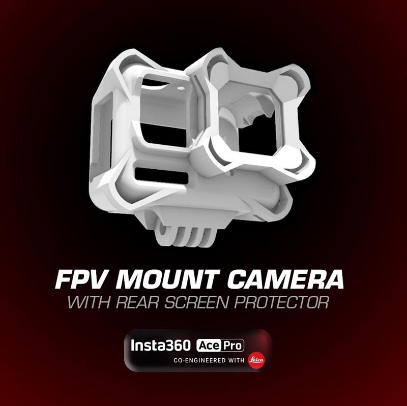 INSTA360 ACE PRO & PRO2 - FPV MOUNT WITH REAR SCREEN SHIELD + TBS FILTER