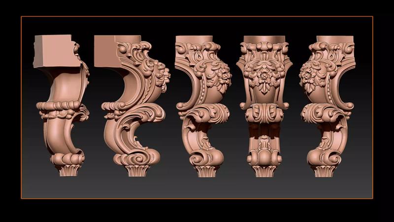 Classic Table and Chair Leg Model Kit - 059