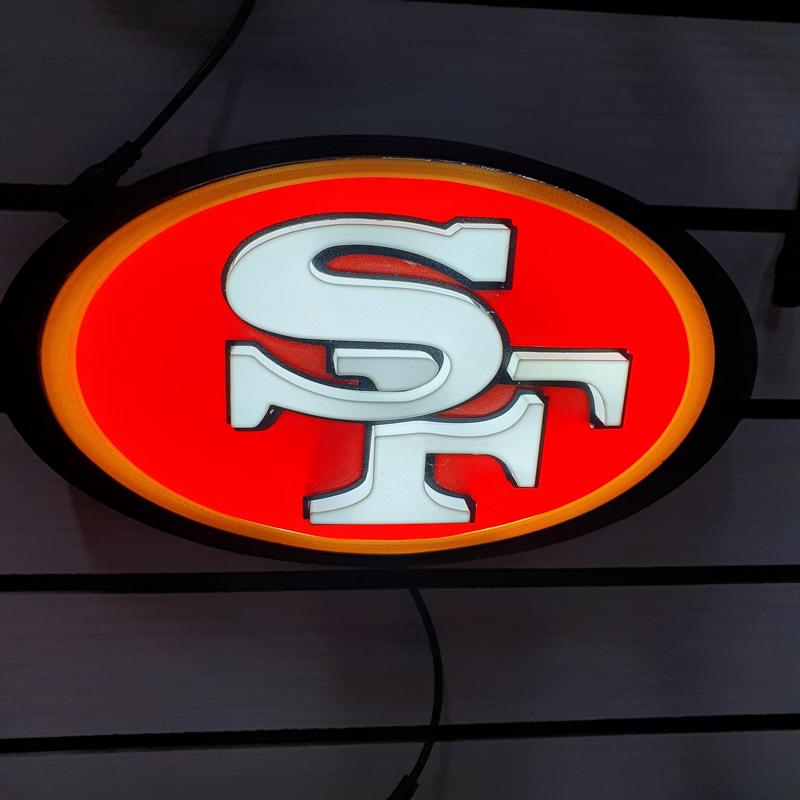 San Francisco 49ers lamp