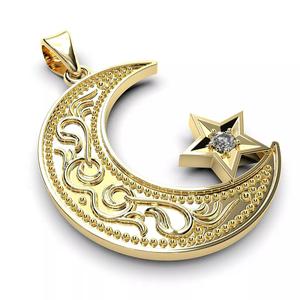 Cresent jewerly pendnt 3D print model