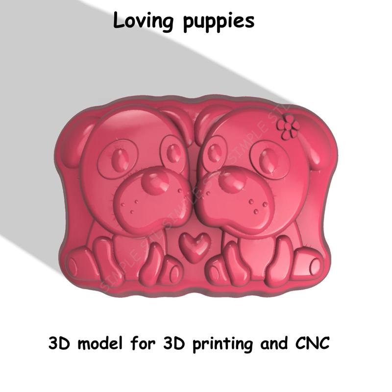 Loving puppies Stl File