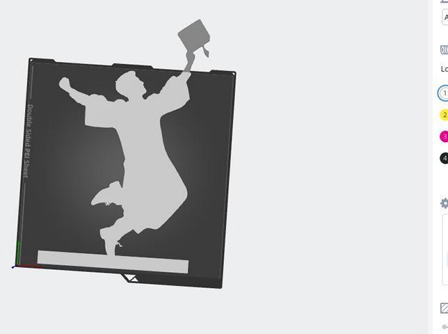 Promotions statue male letter R