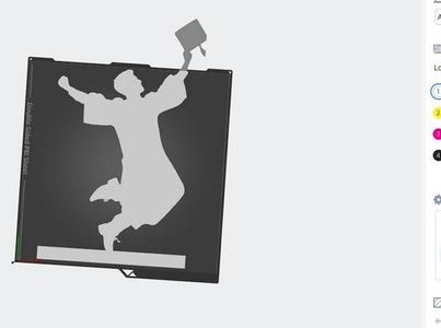 Promotions statue male letter R
