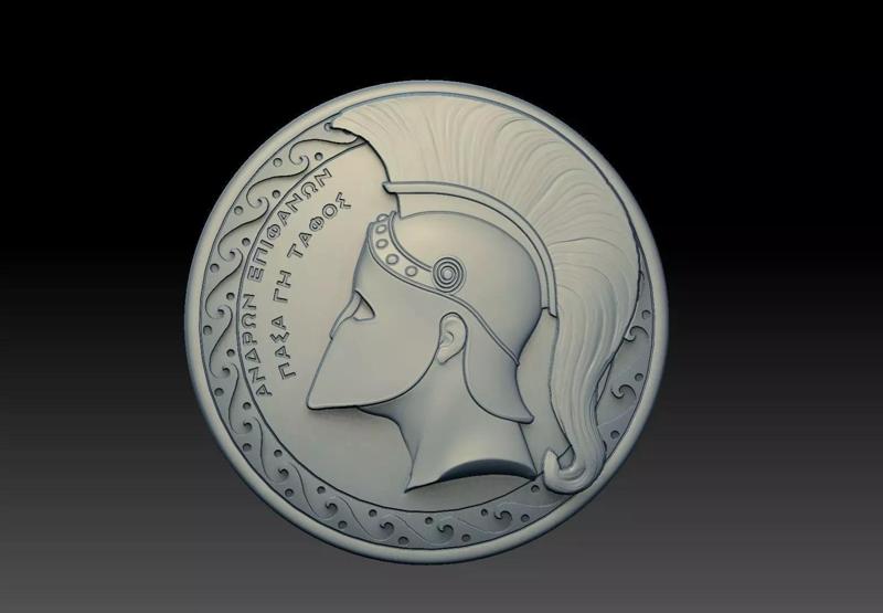 spartan Corinthian Greek helmet pendant