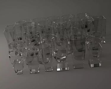 GLASSWARE---All Water Glasses 3D Model Collection