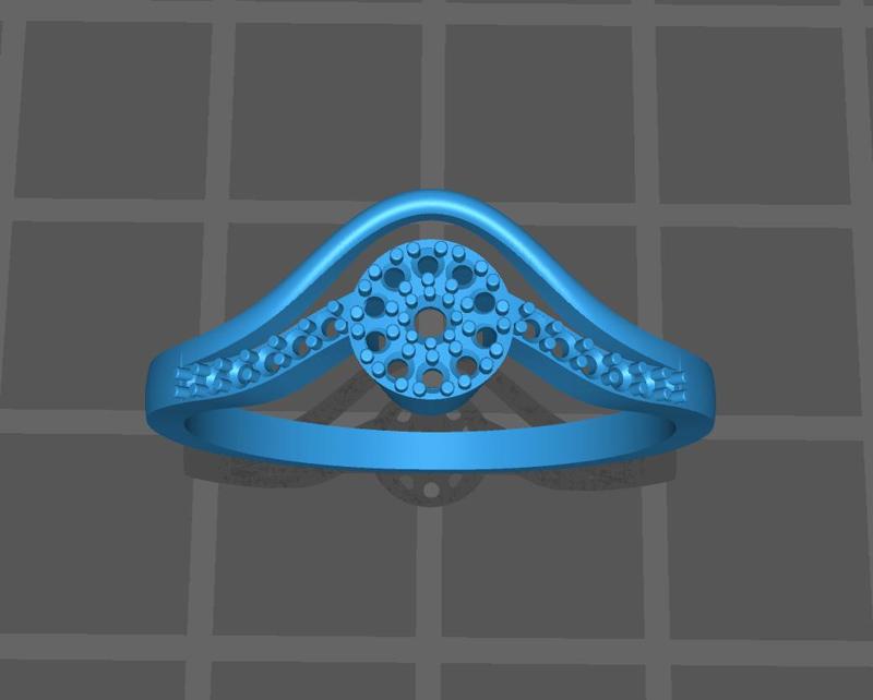 Lightweight women ring 3D Model - No.4