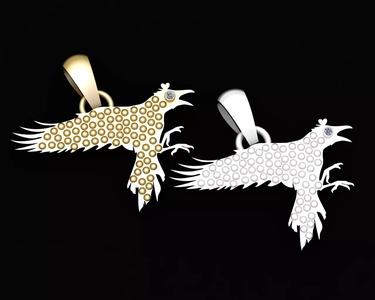 COCK GOLD PENDANT