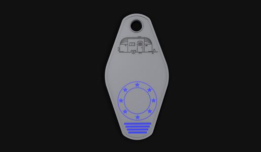 Airstream Vintage House Keychain, Camp Ground, VW Bus, Home Steading, Rentals, Custom Keychains, Personalized 3D Prints, Color Change Fabrication