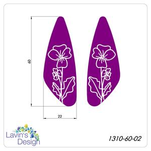 POLYMER CLAY CUTTER / BIRTH FLOWER / violet / LED1310-60-02
