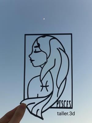 Zodiac Signs pisces line art