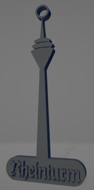 Rheinturm keychain