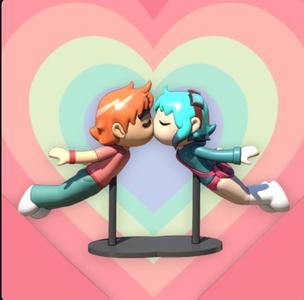 scott pilgrim and ramona kiss