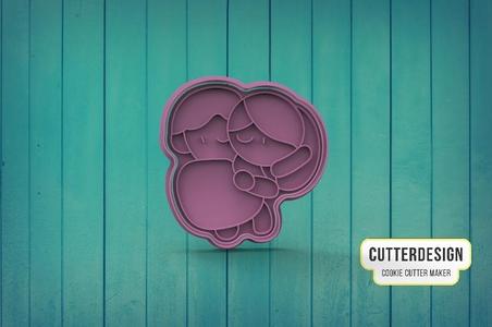 Wedding Couple Cookie Cutter M2
