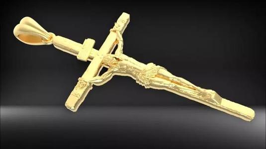 Crucifix Cross Charm Pendant Necklace Catholic Jesus