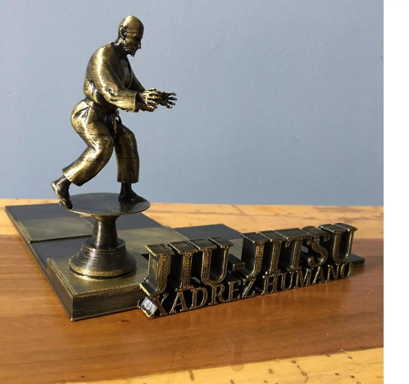 Jiu Jitsu Human Chess Statue