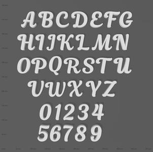 Magnolia font | letters | alphabet | numbers