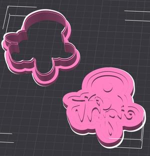 Number 8 Cookie Cutter and Debosser
