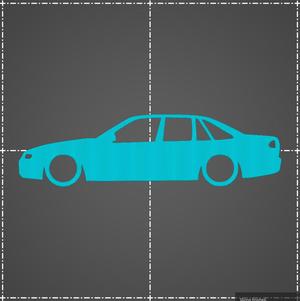 Holden Commodore VR VS Sedan Aussie key silhouette