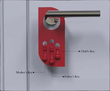 Door Hanger Chess Design Key Holder