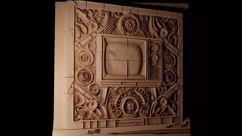 TV CNC 3d Print High Relief Sand Casting