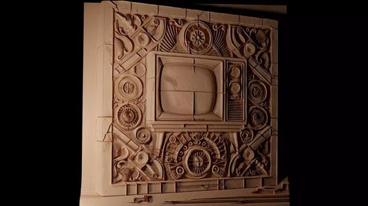 TV CNC 3d Print High Relief Sand Casting