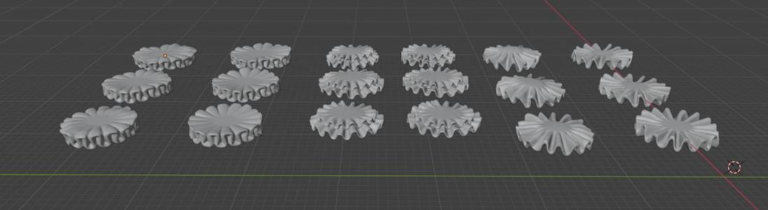 Miniature Ruff Collars