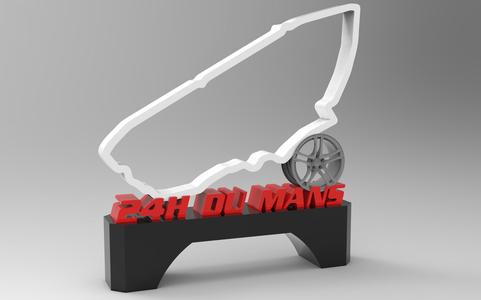 Trophy with Le Mans 24h circuit
