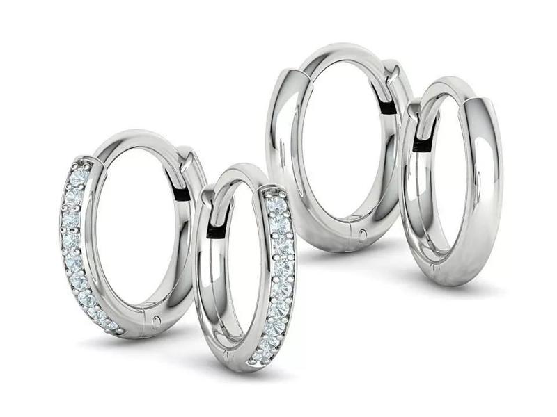 Hoop Earrings Women Earrings Diamond Earrings