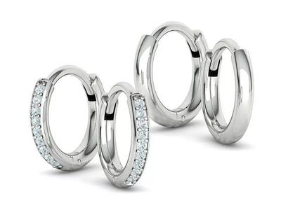 Hoop Earrings Women Earrings Diamond Earrings