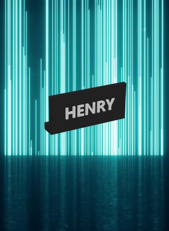 NAME PLATE - HENRY