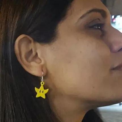 Game star earrings