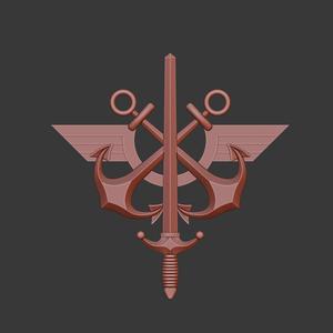 French armed forces 3d relief .stl file