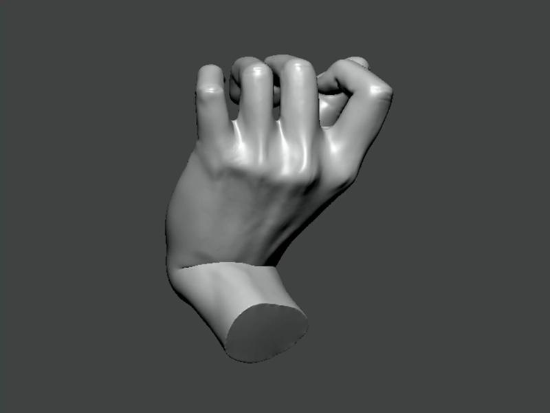 3D Model-HAND0017 hand