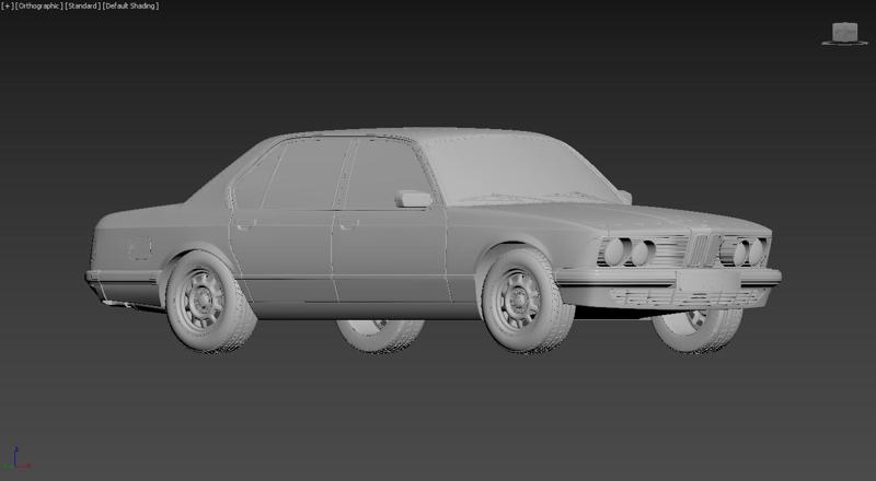 BMW 7-Series E23 1982 [w/ HQ-Interior]