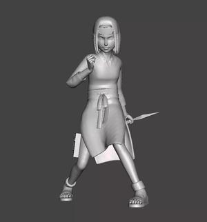 Rin Nohara 3D Model